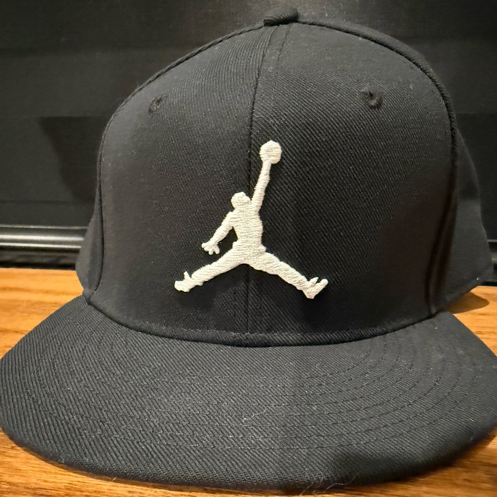 Jordan Black and White Logo Cap